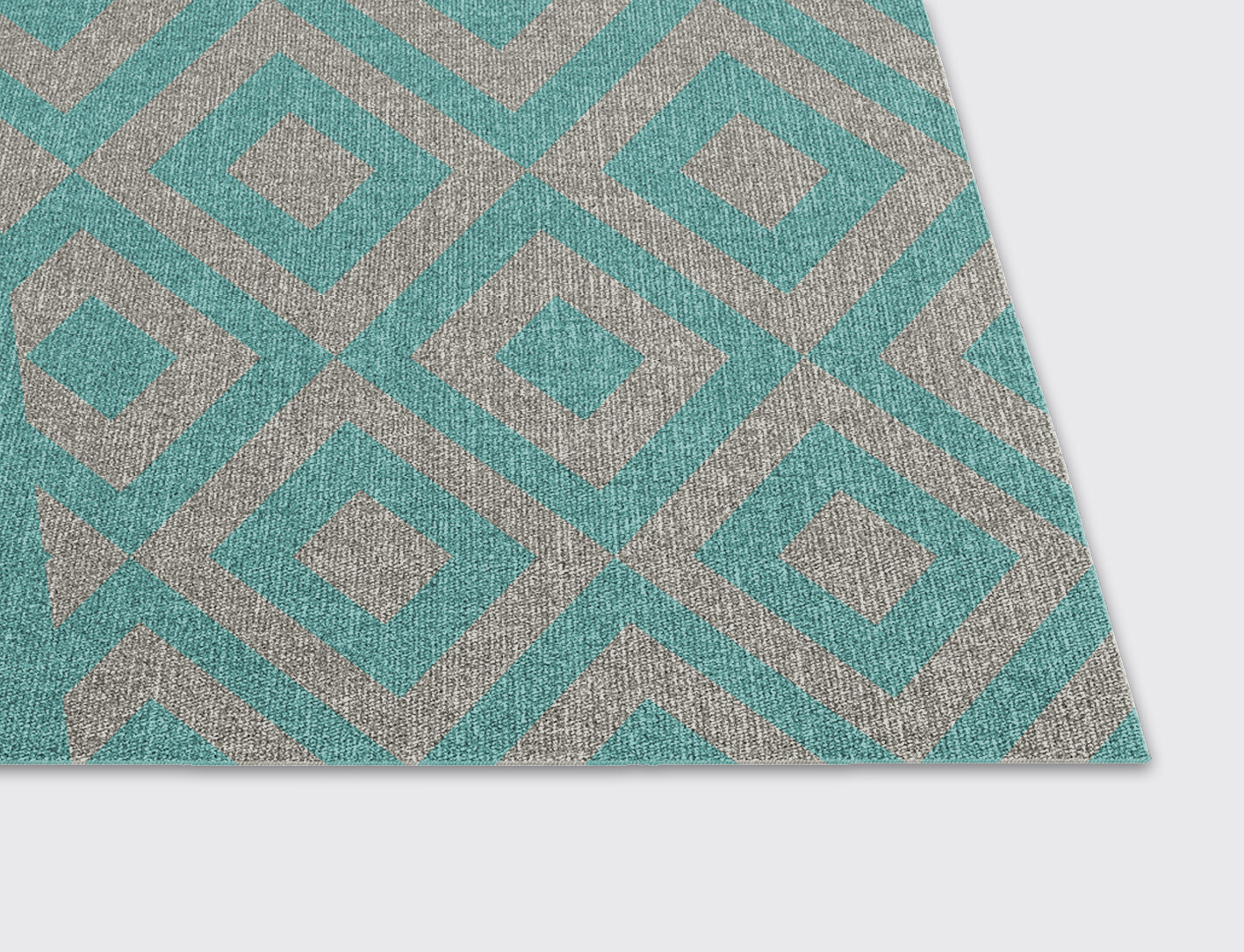 Writh Geometric Rectangle Flatweave New Zealand Wool Custom Rug by Rug Artisan