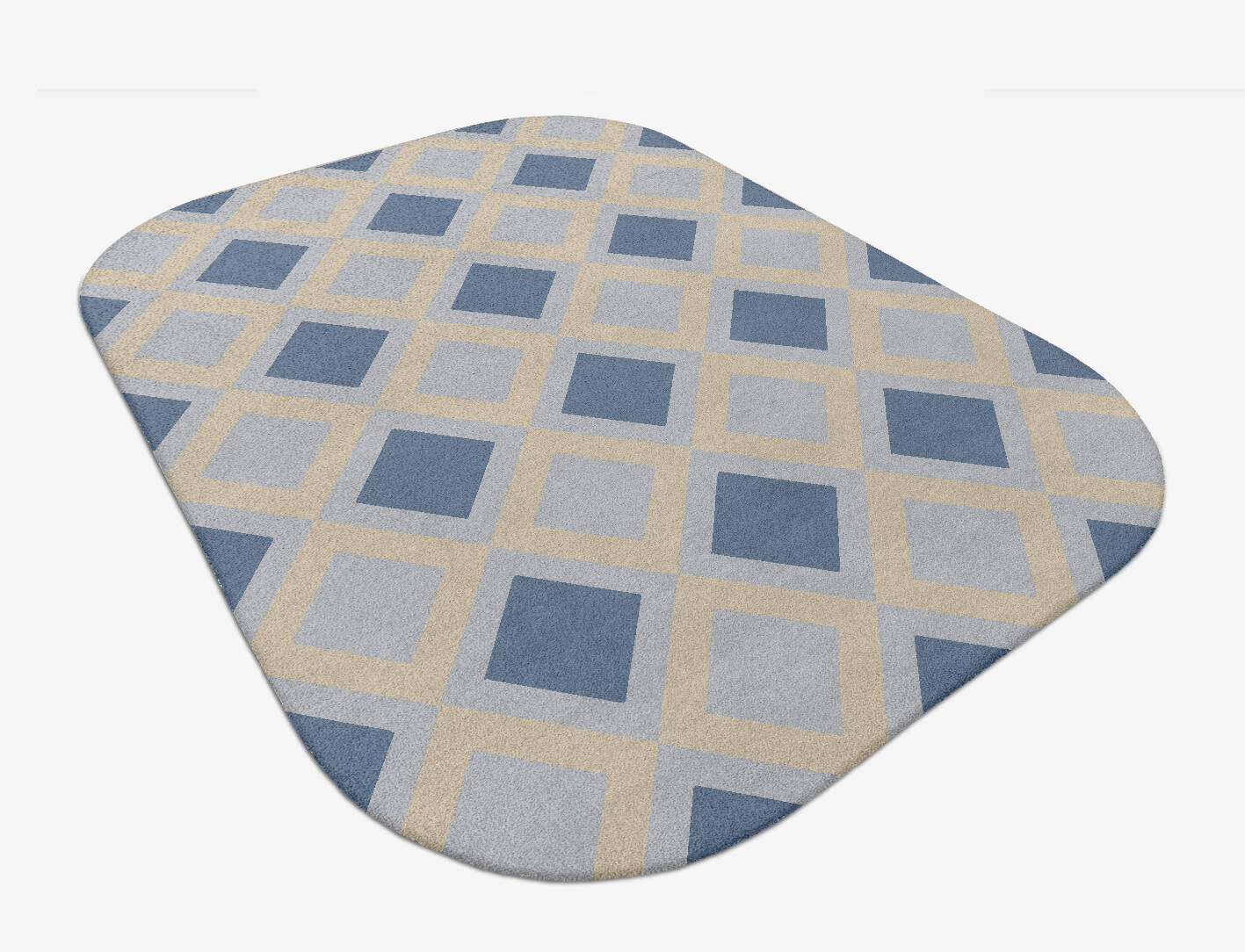 Xanadu Cerulean Oblong Hand Tufted Pure Wool Custom Rug by Rug Artisan