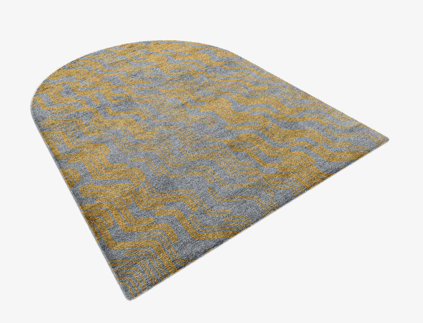 Xanthe  Arch Hand Knotted Bamboo Silk Custom Rug by Rug Artisan