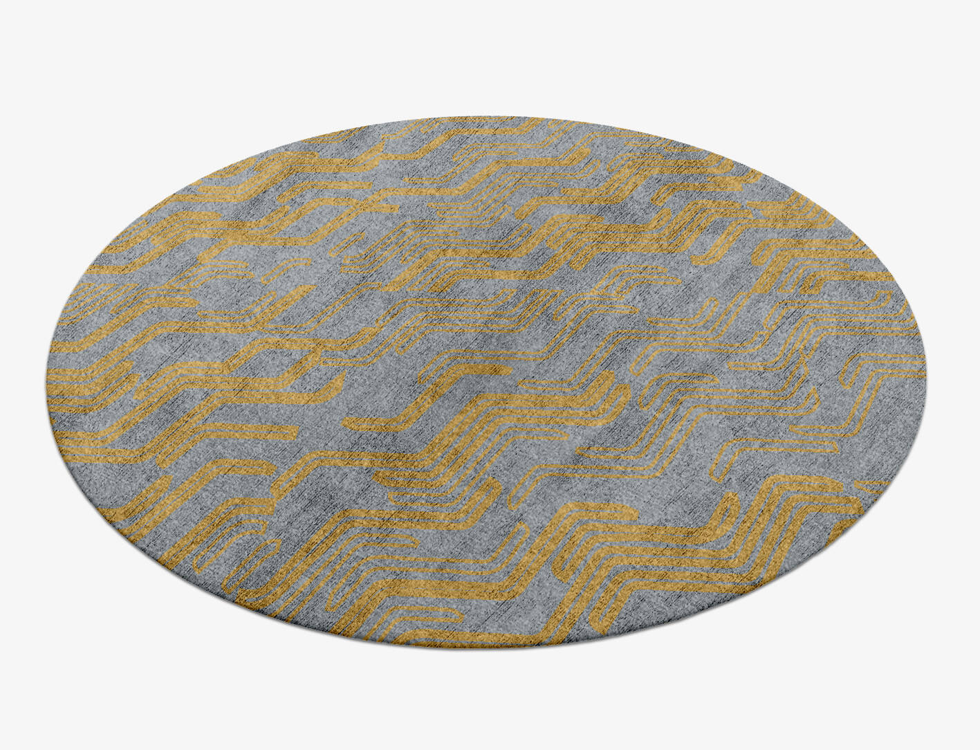 Xanthe  Round Hand Knotted Bamboo Silk Custom Rug by Rug Artisan