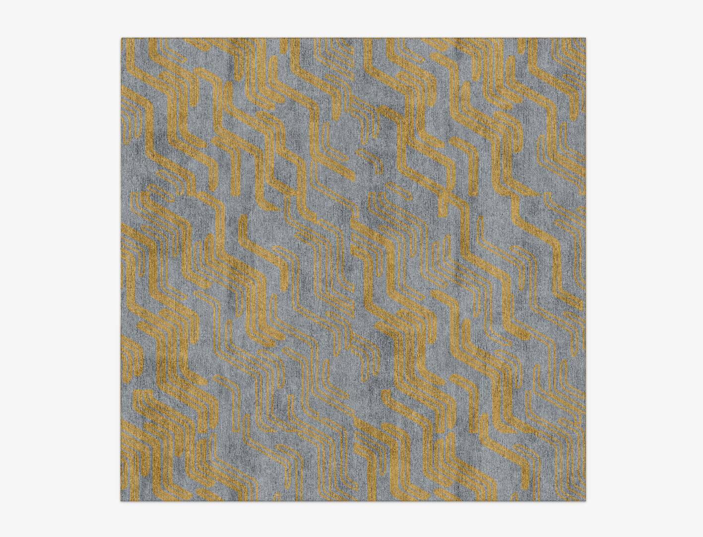 Xanthe  Square Hand Knotted Bamboo Silk Custom Rug by Rug Artisan