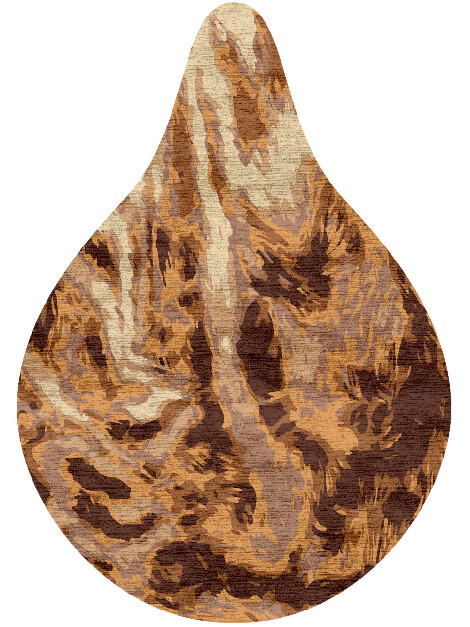 Yak Fur Animal Prints Drop Hand Knotted Bamboo Silk Custom Rug by Rug Artisan
