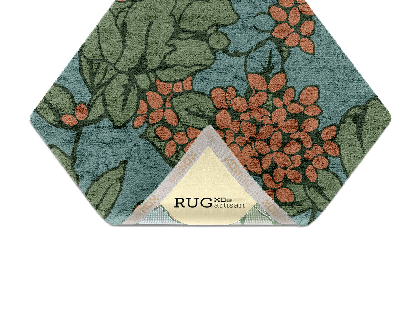 Yarrow Field of Flowers Diamond Hand Knotted Bamboo Silk Custom Rug by Rug Artisan