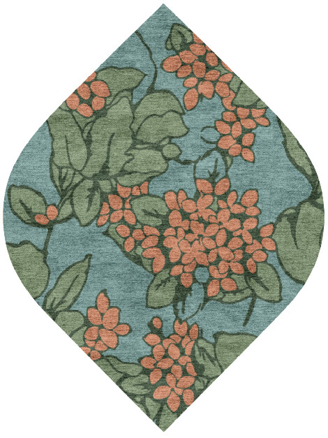 Yarrow Ogee Hand Knotted Bamboo Silk custom handmade rug