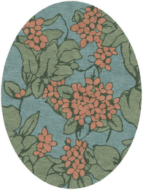 Yarrow Oval Hand Knotted Tibetan Wool custom handmade rug