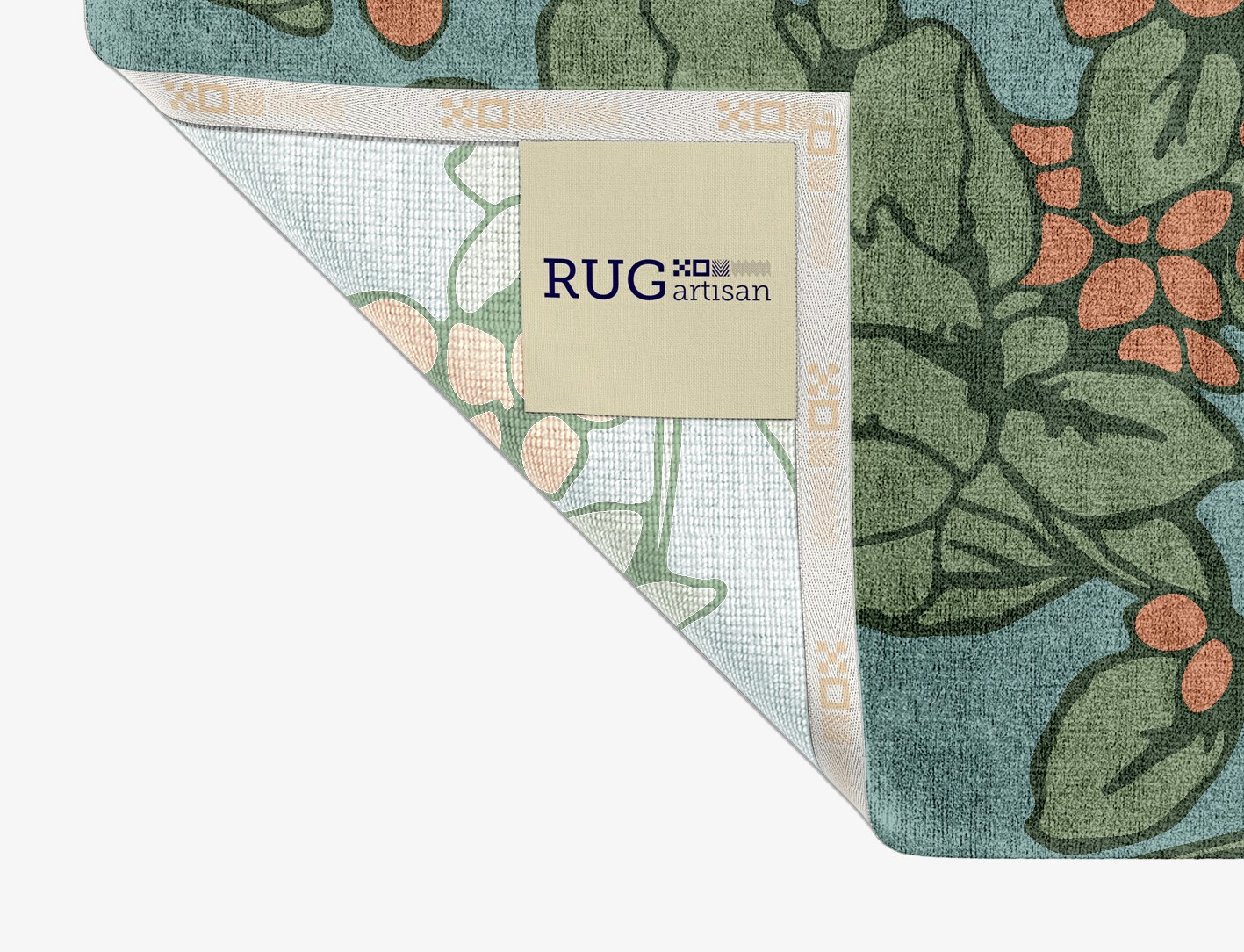 Yarrow Field of Flowers Rectangle Hand Knotted Bamboo Silk Custom Rug by Rug Artisan