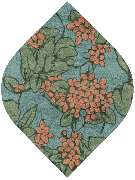 Yarrow Ogee Hand Tufted Bamboo Silk custom handmade rug