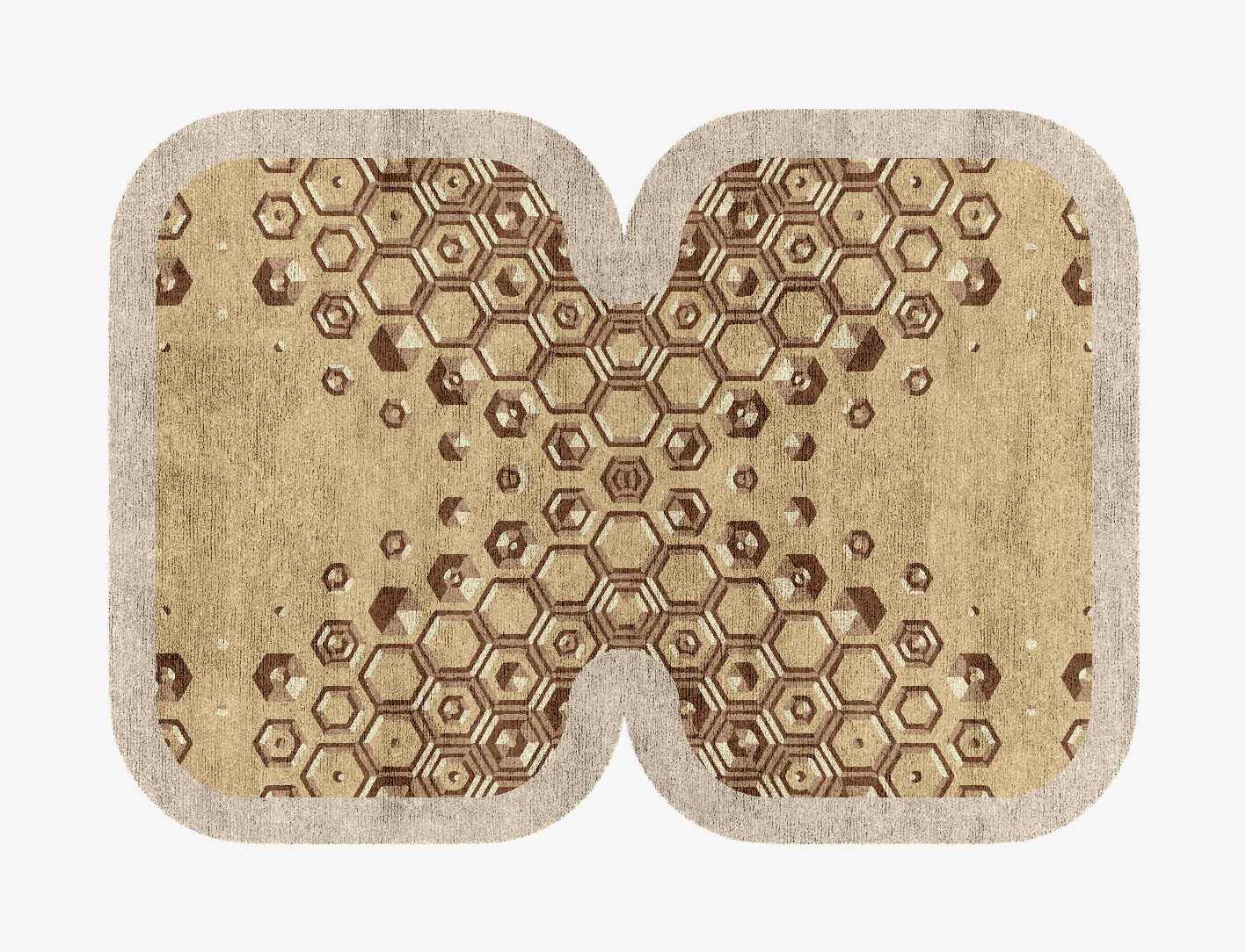 Yoso Origami Eight Hand Knotted Bamboo Silk Custom Rug by Rug Artisan
