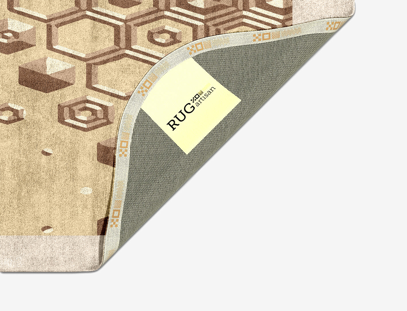 Yoso Origami Oblong Hand Tufted Bamboo Silk Custom Rug by Rug Artisan