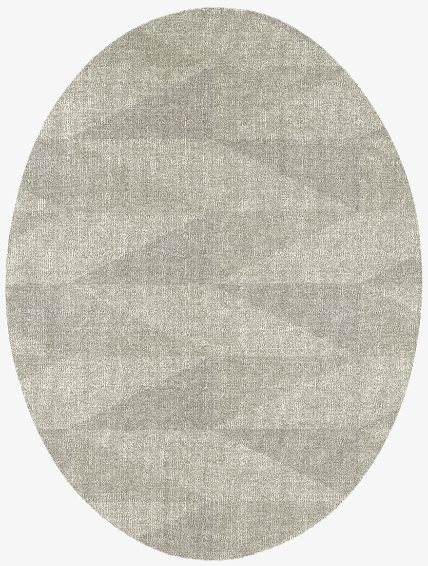 Yugen Minimalist Oval Flatweave New Zealand Wool Custom Rug by Rug Artisan