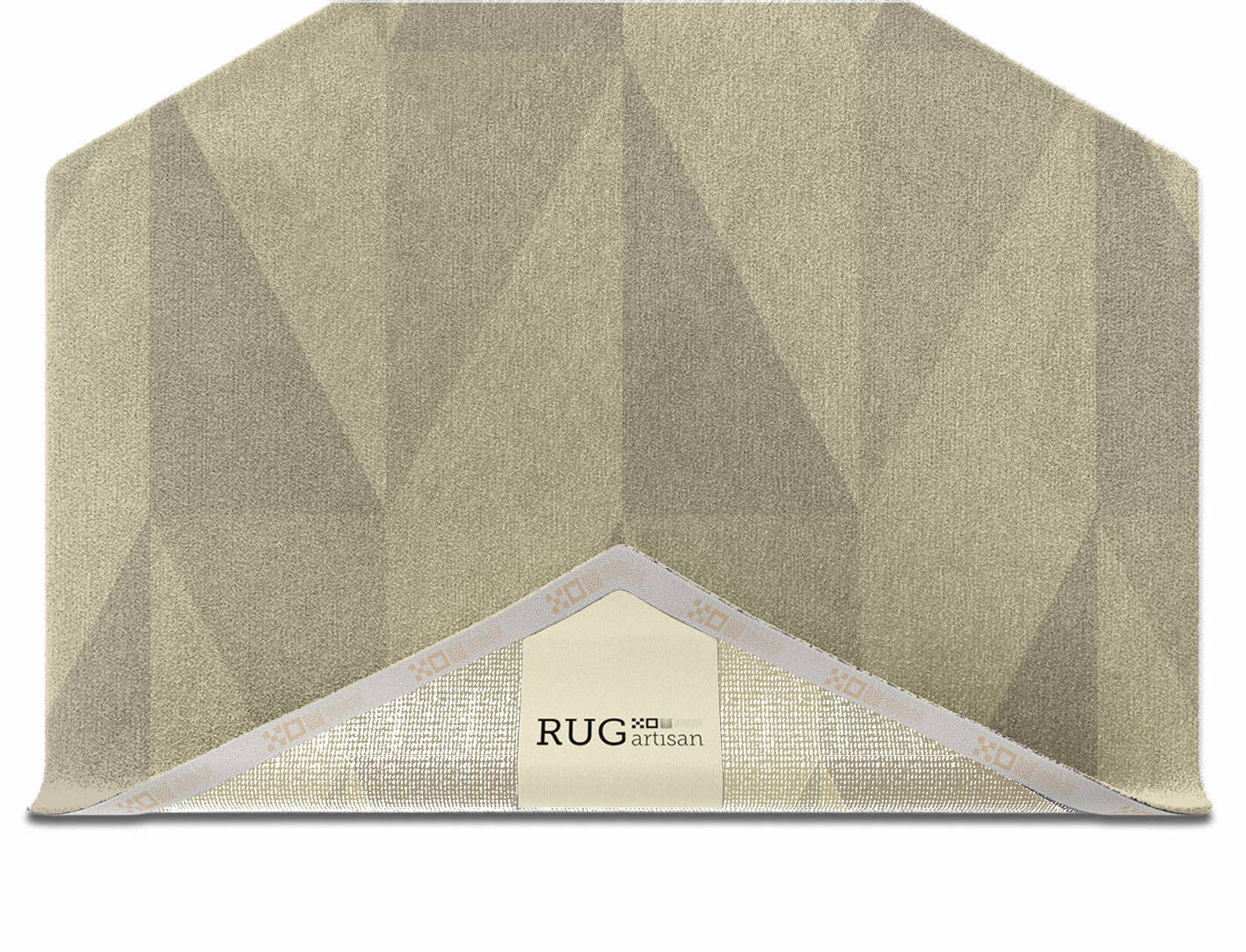 Yugen Minimalist Hexagon Hand Knotted Tibetan Wool Custom Rug by Rug Artisan