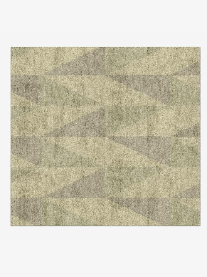 Yugen Minimalist Square Hand Knotted Bamboo Silk Custom Rug by Rug Artisan