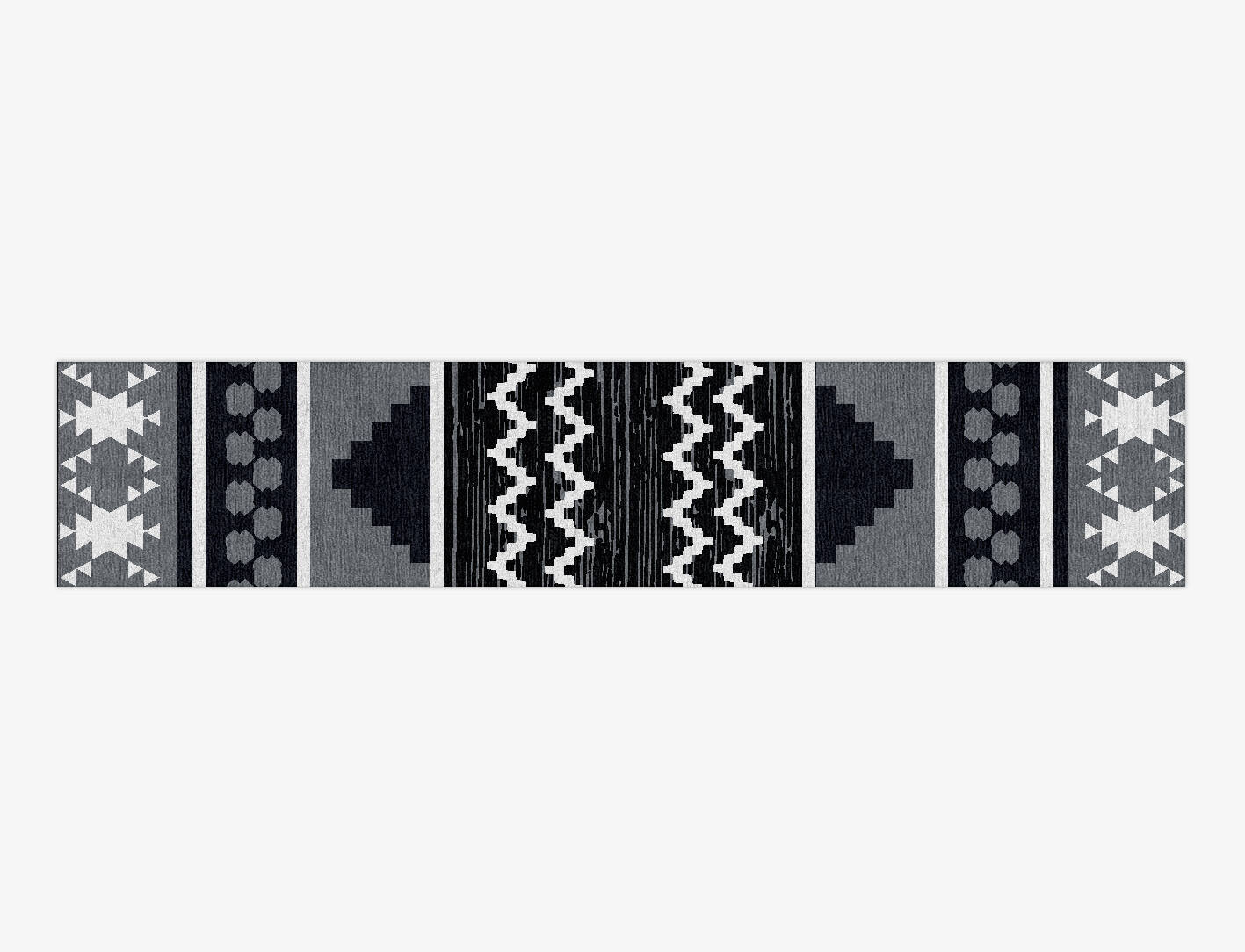 Yule Greys Monochrome Runner Hand Knotted Tibetan Wool Custom Rug by Rug Artisan