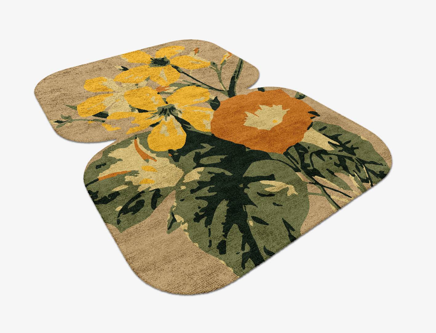 Zaara Floral Eight Hand Tufted Bamboo Silk Custom Rug by Rug Artisan