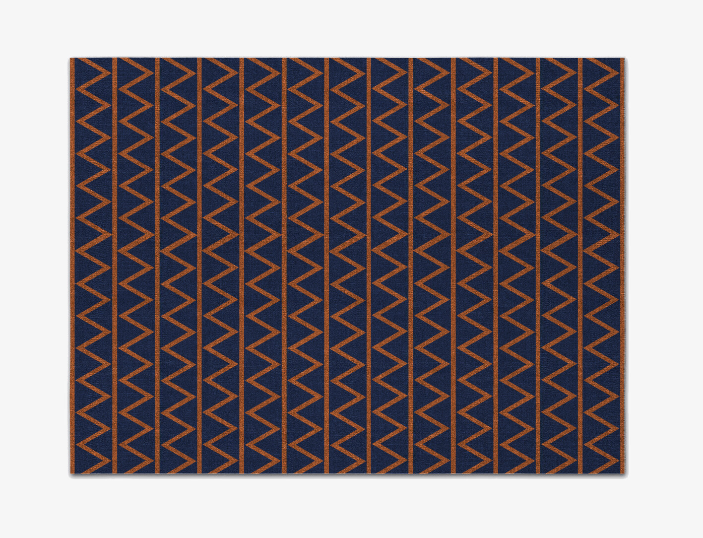 Zag Geometric Rectangle Flatweave New Zealand Wool Custom Rug by Rug Artisan