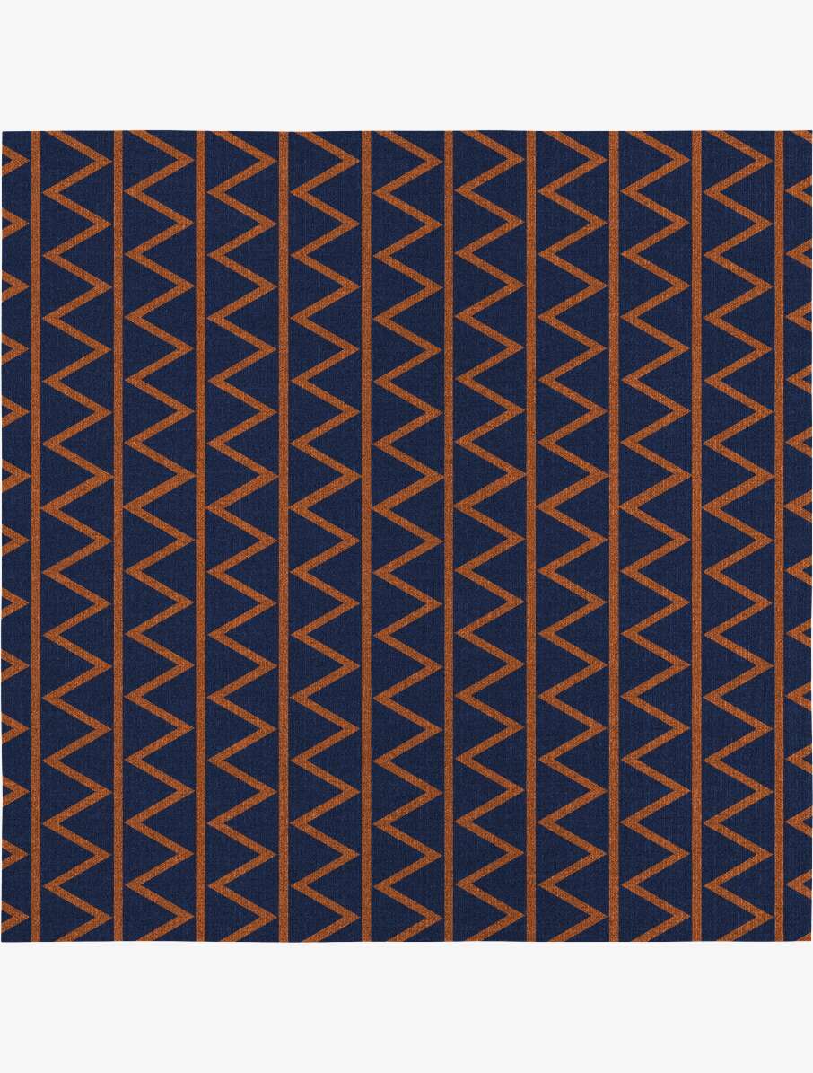 Zag Geometric Square Flatweave New Zealand Wool Custom Rug by Rug Artisan