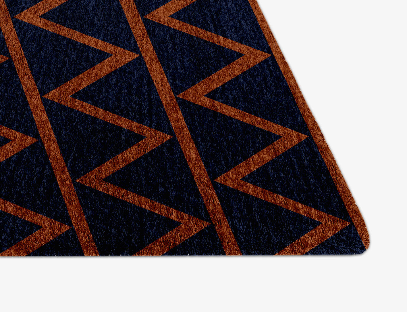 Zag Geometric Arch Hand Knotted Bamboo Silk Custom Rug by Rug Artisan