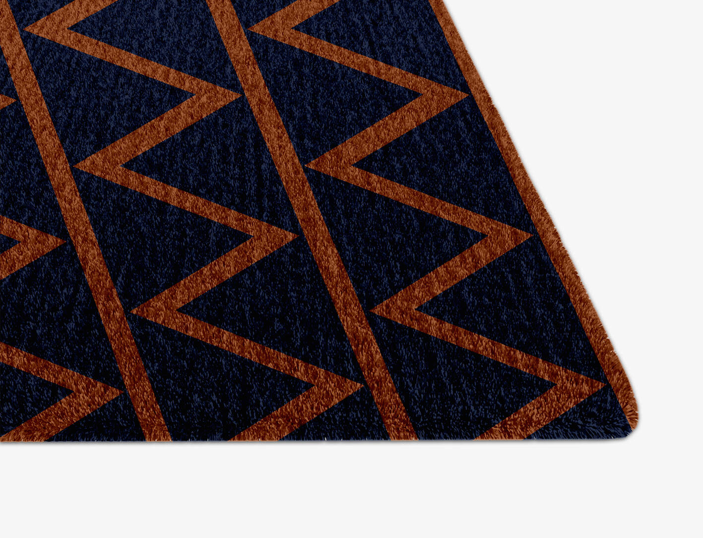 Zag Geometric Arch Hand Knotted Tibetan Wool Custom Rug by Rug Artisan