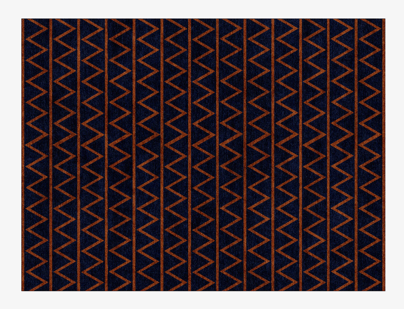 Zag Geometric Rectangle Hand Knotted Bamboo Silk Custom Rug by Rug Artisan