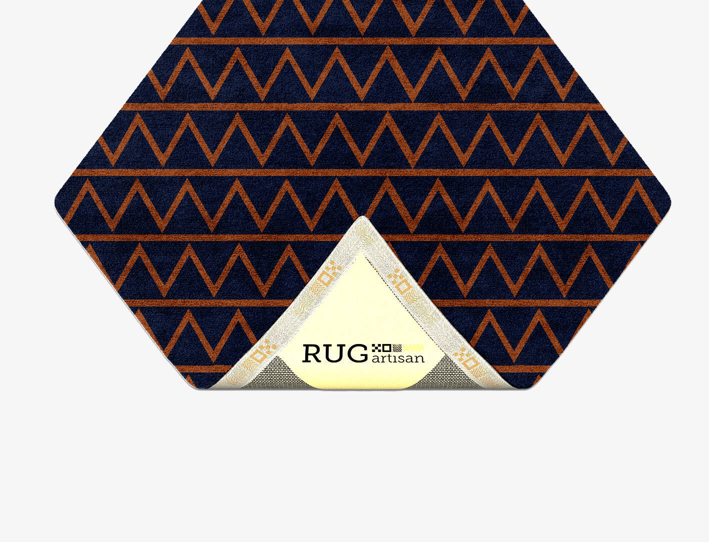 Zag Geometric Diamond Hand Tufted Bamboo Silk Custom Rug by Rug Artisan