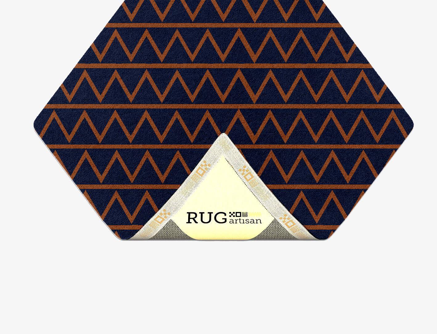 Zag Geometric Diamond Hand Tufted Pure Wool Custom Rug by Rug Artisan