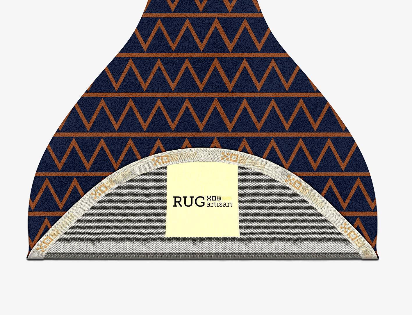 Zag Geometric Drop Hand Tufted Pure Wool Custom Rug by Rug Artisan