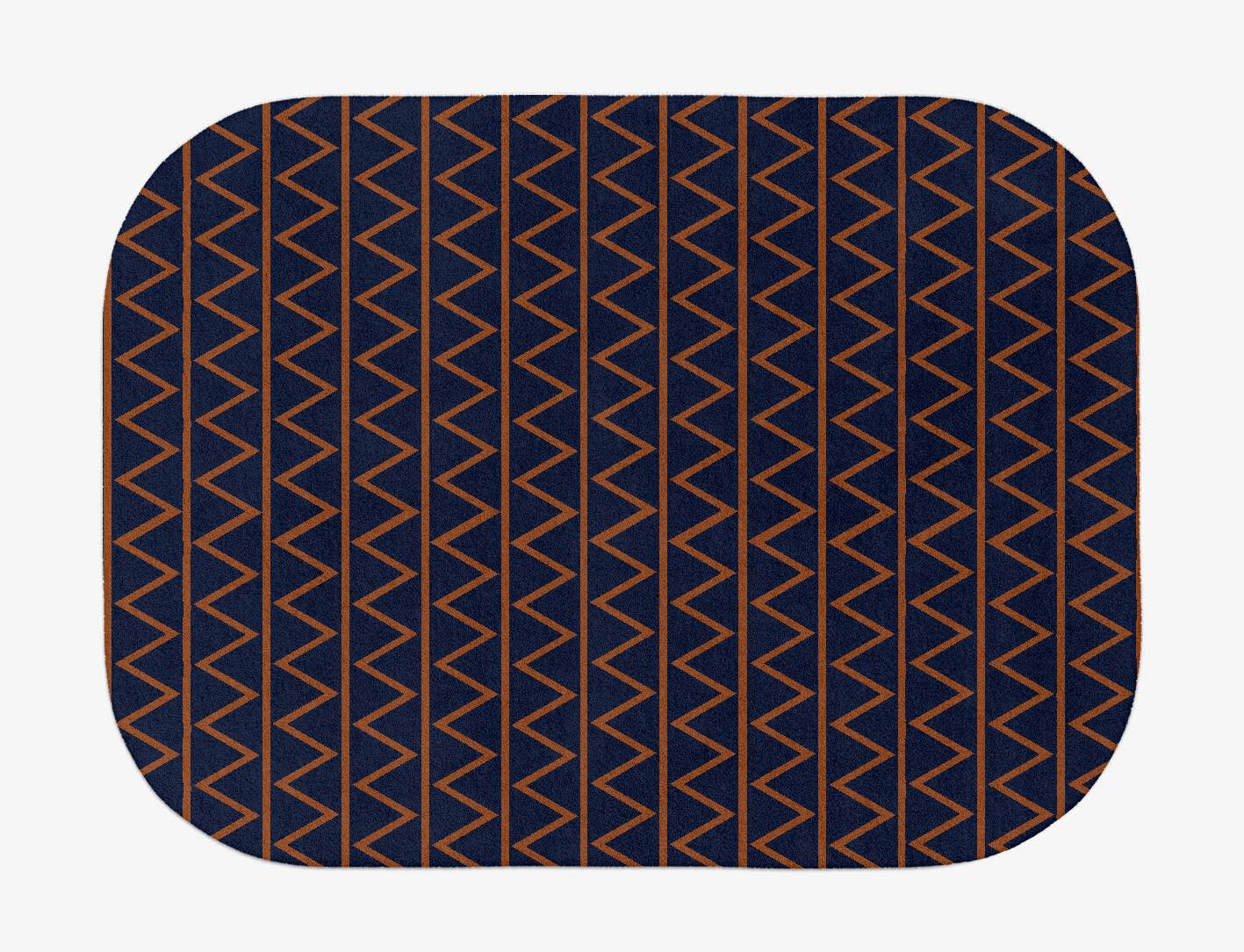 Zag Geometric Oblong Hand Tufted Pure Wool Custom Rug by Rug Artisan
