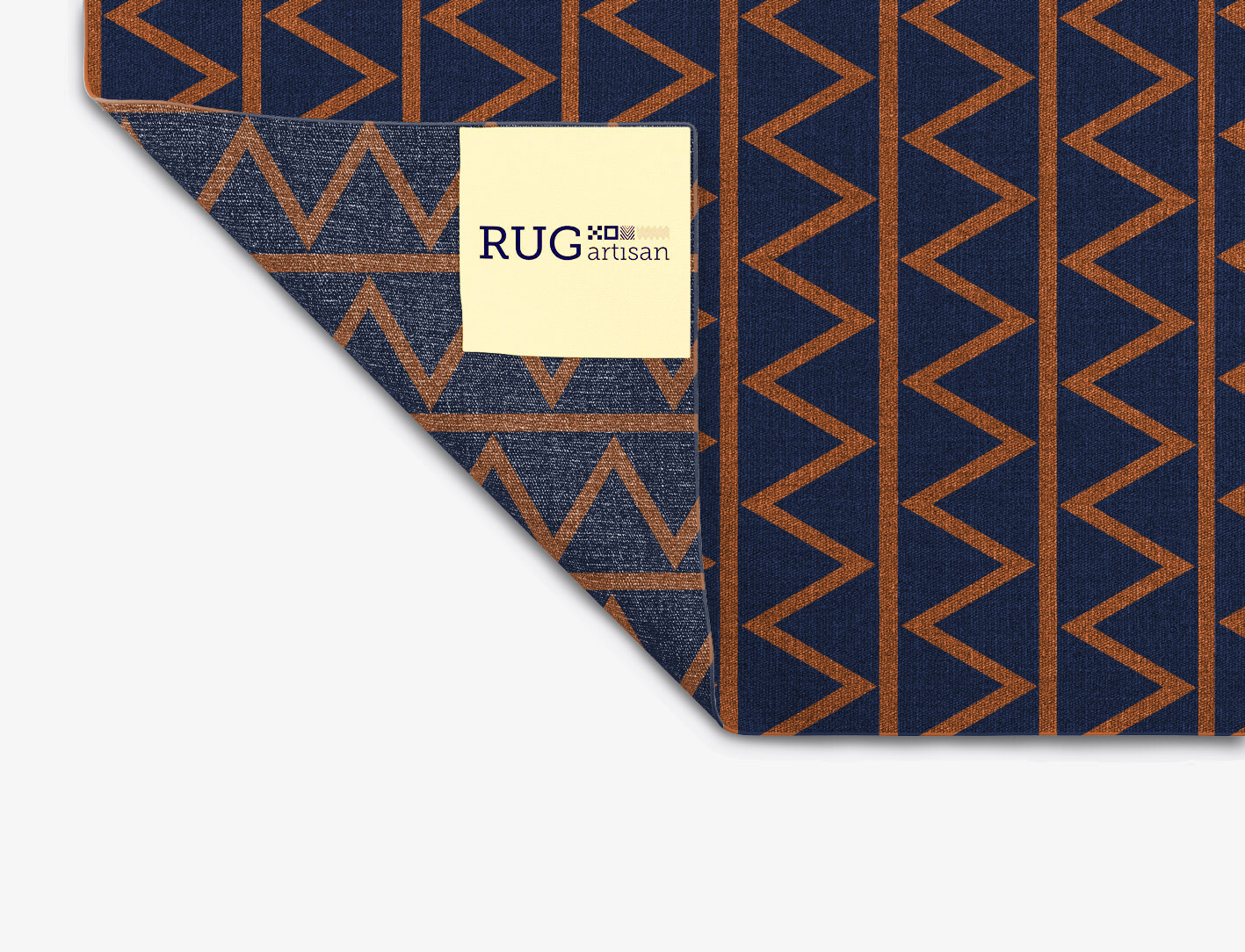 Zag Geometric Rectangle Outdoor Recycled Yarn Custom Rug by Rug Artisan