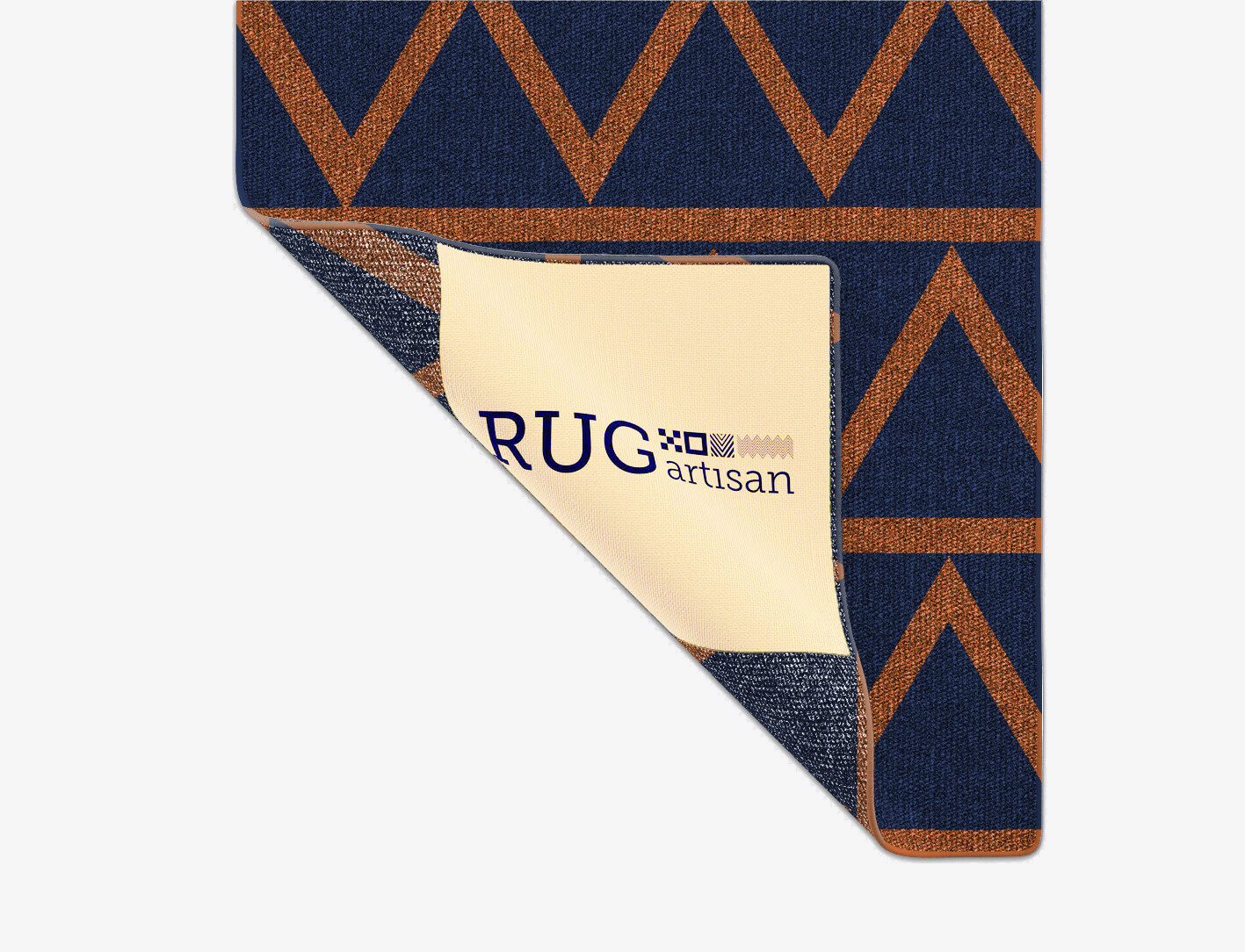 Zag Geometric Runner Outdoor Recycled Yarn Custom Rug by Rug Artisan