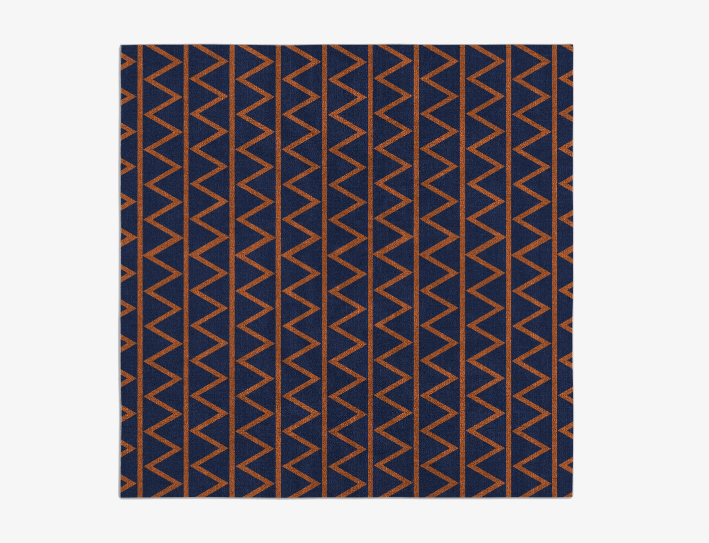 Zag Geometric Square Outdoor Recycled Yarn Custom Rug by Rug Artisan