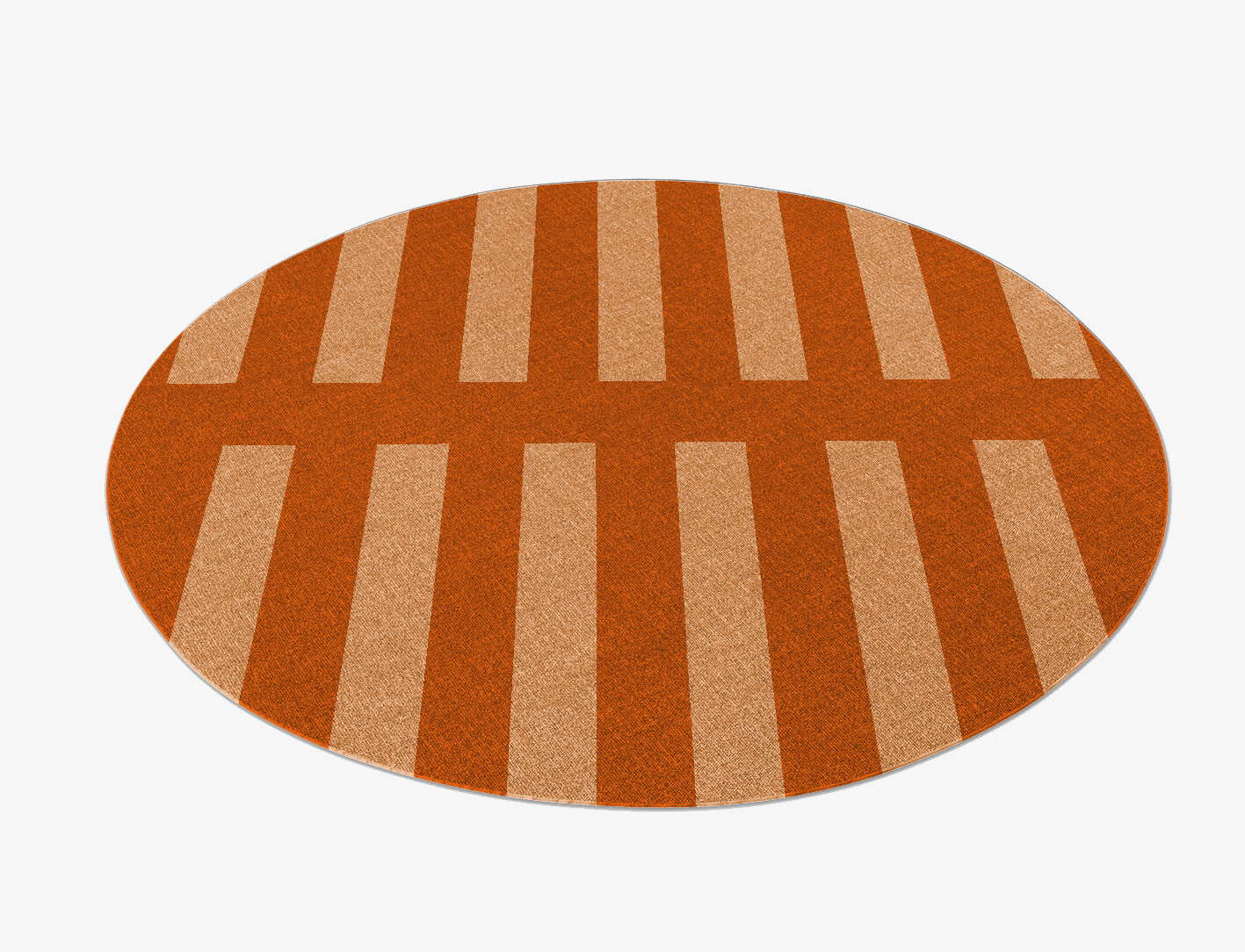 Zahn Geometric Round Flatweave New Zealand Wool Custom Rug by Rug Artisan