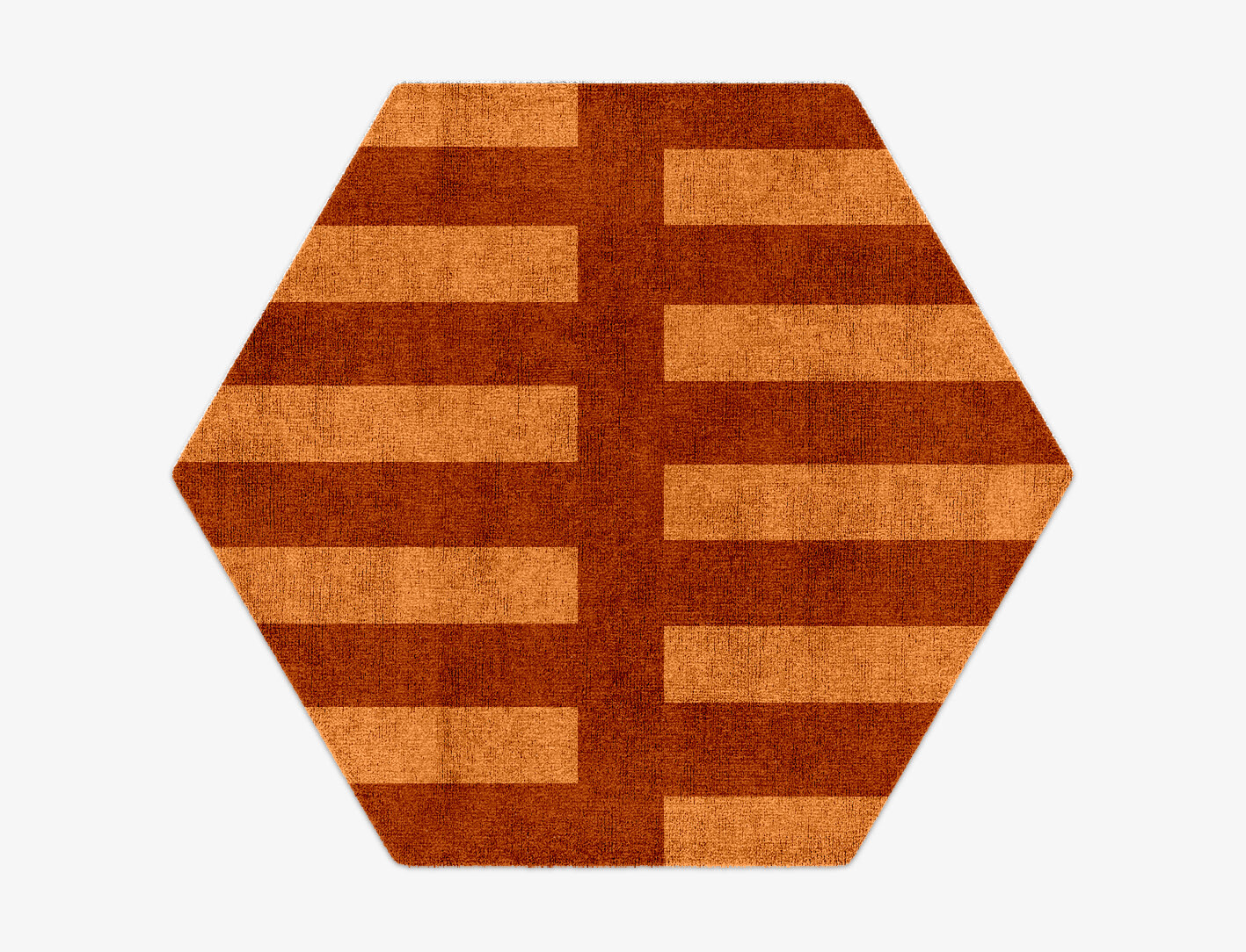 Zahn Geometric Hexagon Hand Knotted Bamboo Silk Custom Rug by Rug Artisan