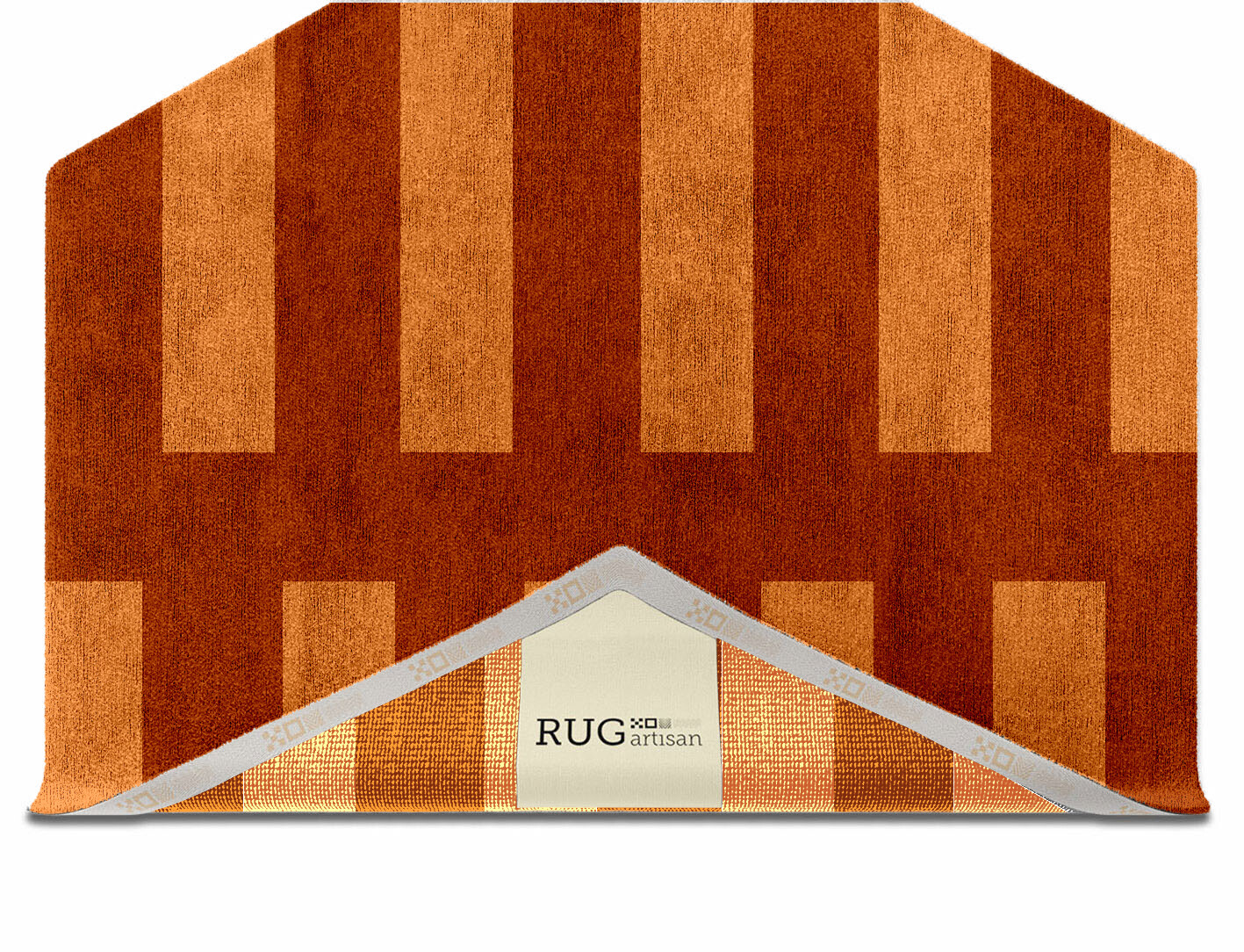 Zahn Geometric Hexagon Hand Knotted Bamboo Silk Custom Rug by Rug Artisan