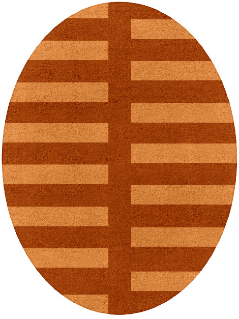 Zahn Geometric Oval Hand Tufted Pure Wool Custom Rug by Rug Artisan