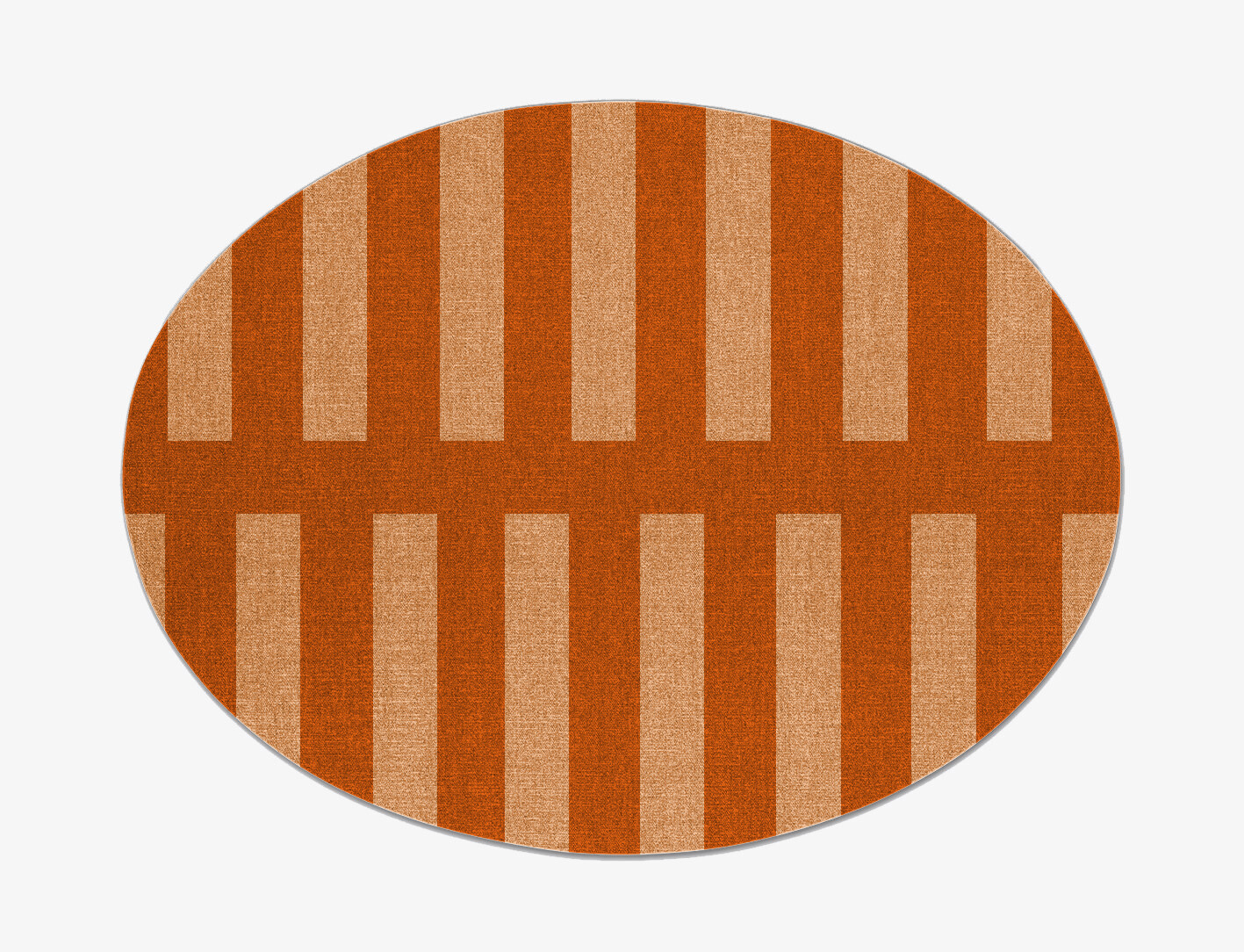Zahn Geometric Oval Outdoor Recycled Yarn Custom Rug by Rug Artisan