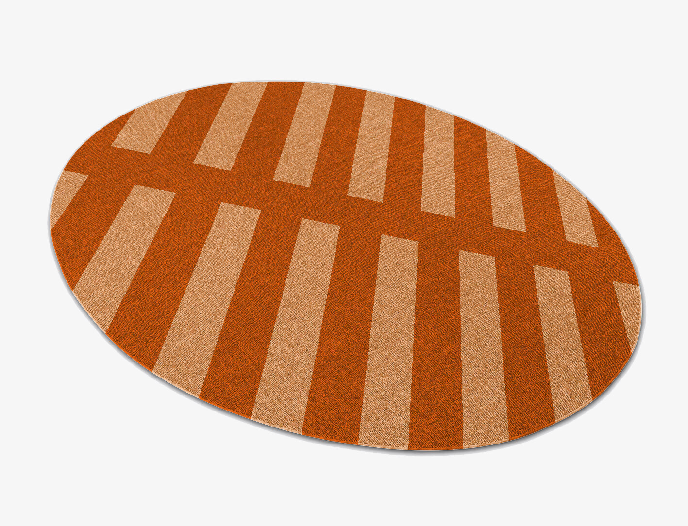 Zahn Geometric Oval Outdoor Recycled Yarn Custom Rug by Rug Artisan
