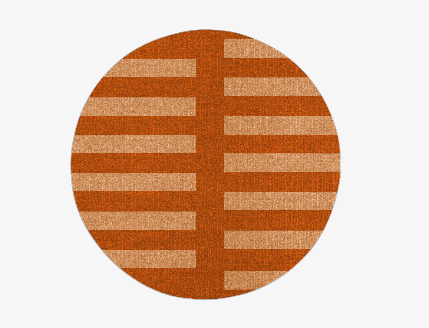 Zahn Geometric Round Outdoor Recycled Yarn Custom Rug by Rug Artisan