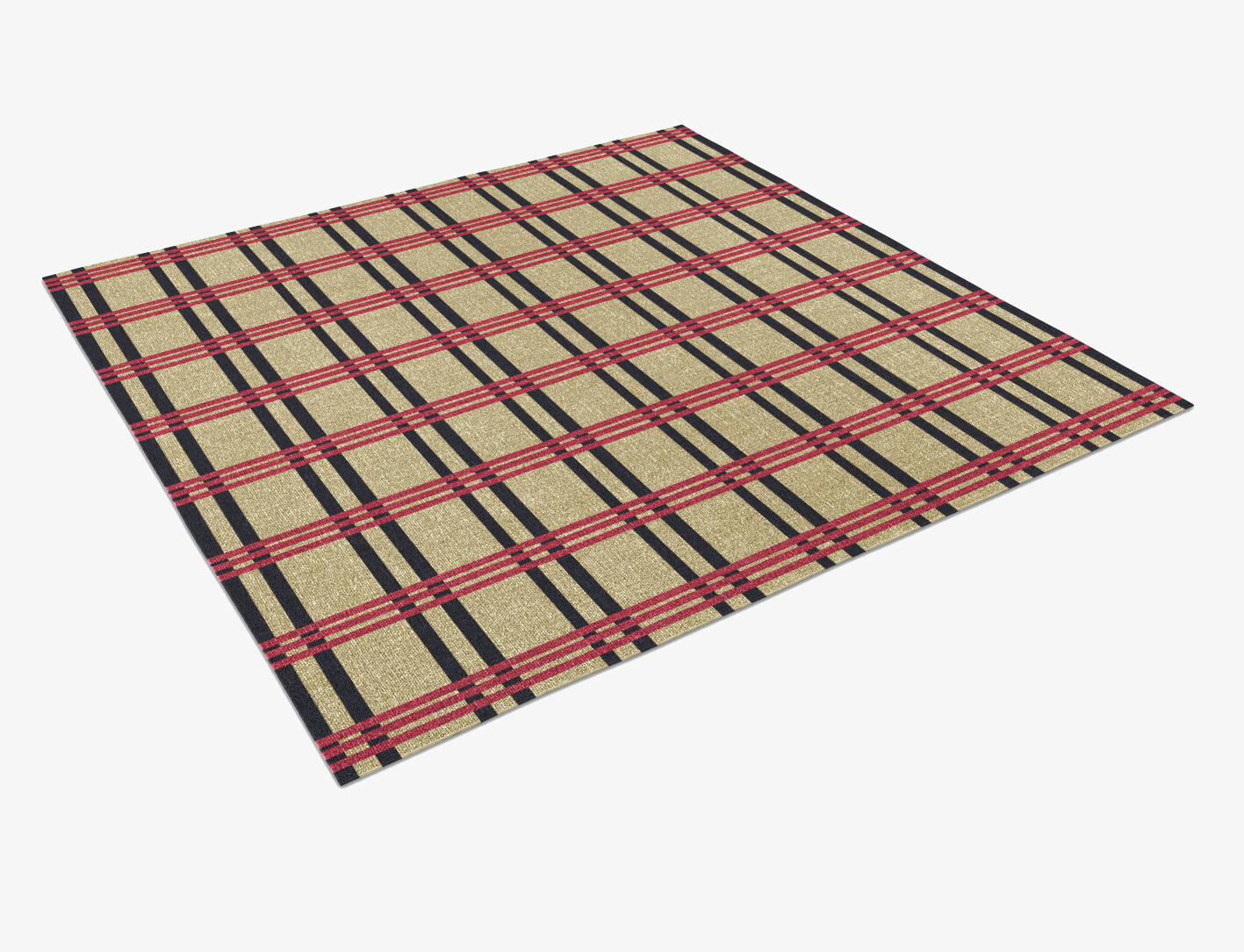 Zand Geometric Square Flatweave New Zealand Wool Custom Rug by Rug Artisan
