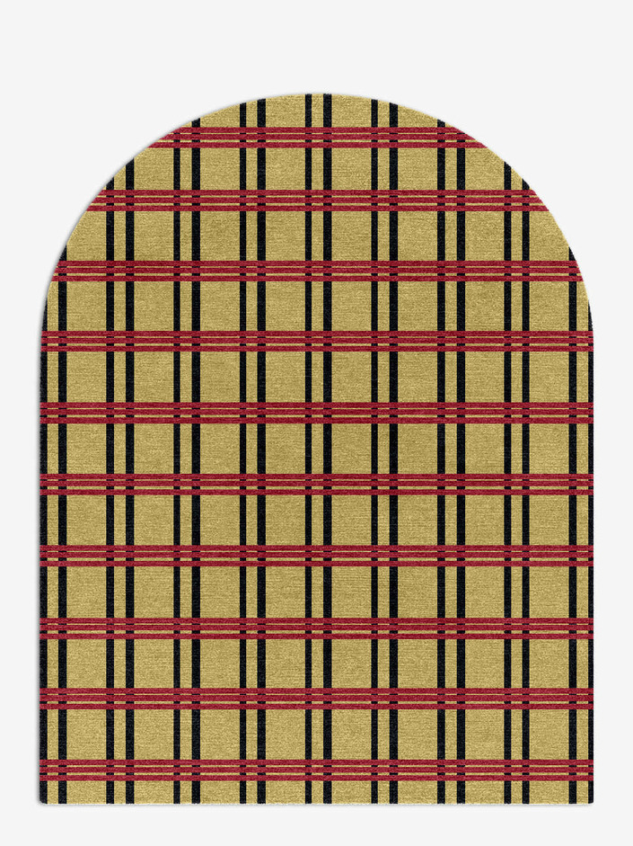 Zand Geometric Arch Hand Knotted Tibetan Wool Custom Rug by Rug Artisan