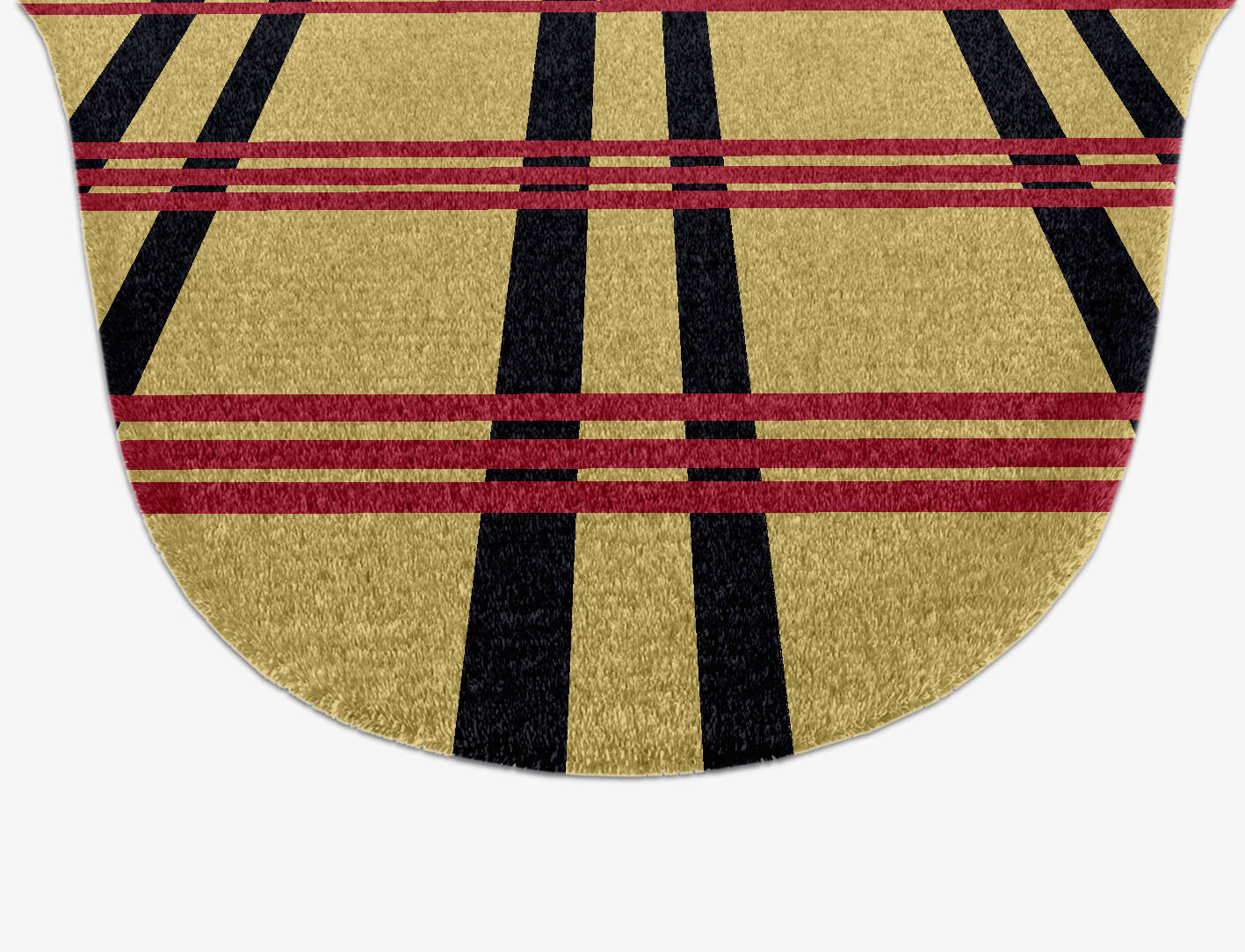 Zand Geometric Drop Hand Knotted Tibetan Wool Custom Rug by Rug Artisan