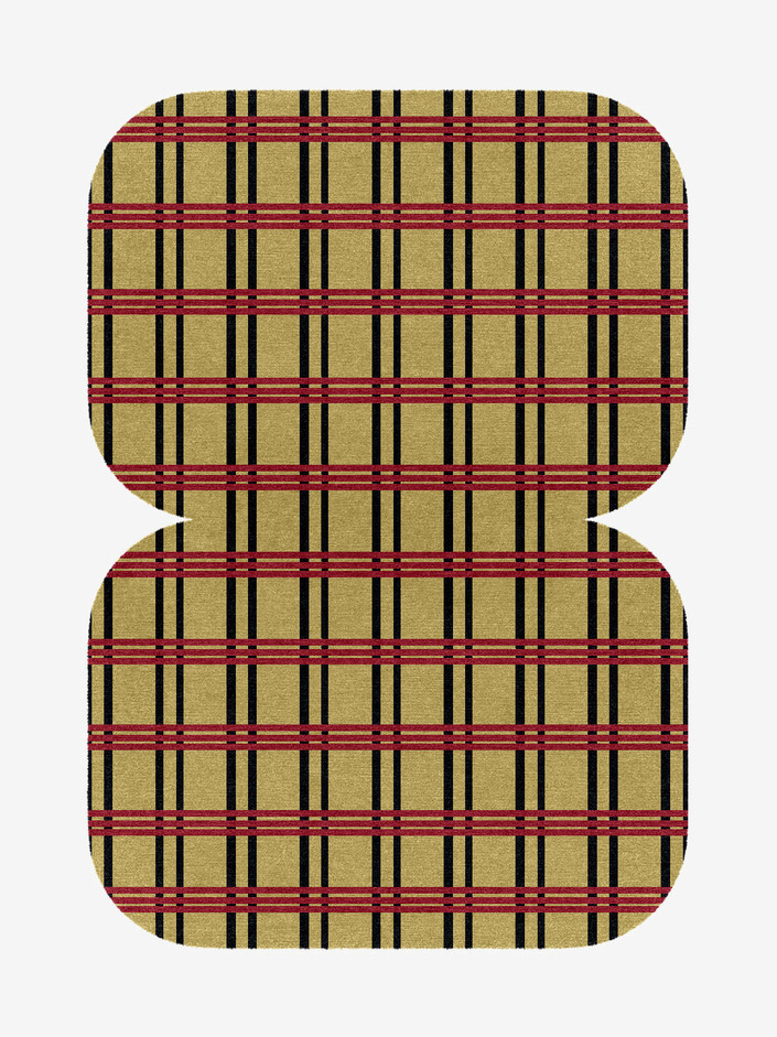 Zand Geometric Eight Hand Knotted Tibetan Wool Custom Rug by Rug Artisan