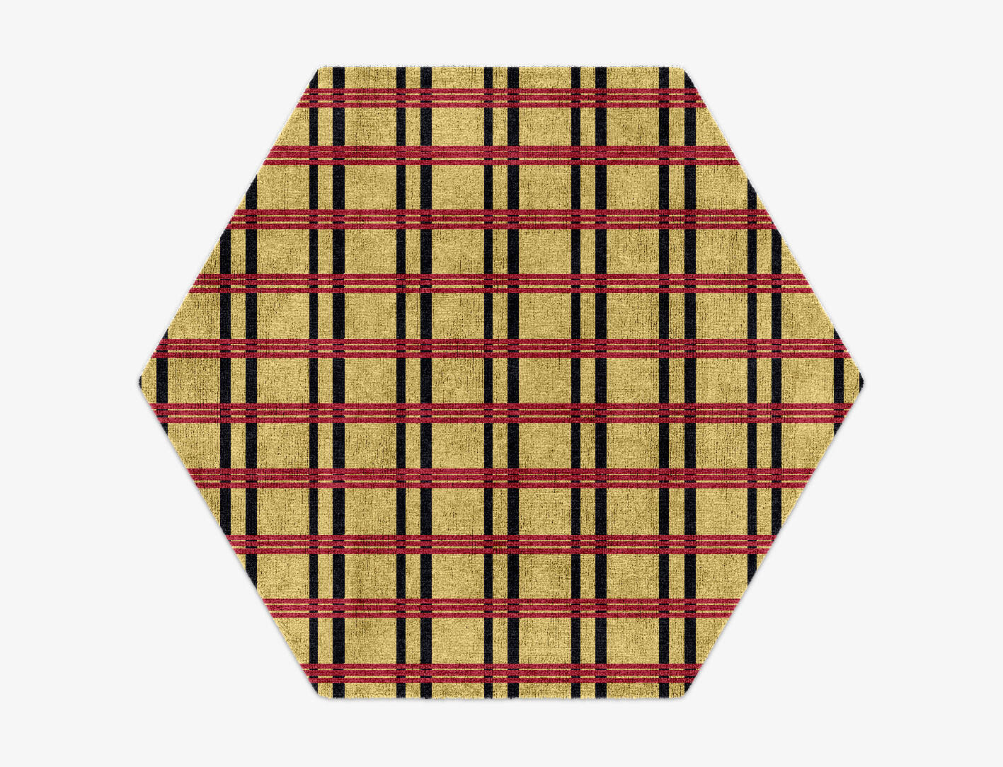 Zand Geometric Hexagon Hand Knotted Bamboo Silk Custom Rug by Rug Artisan