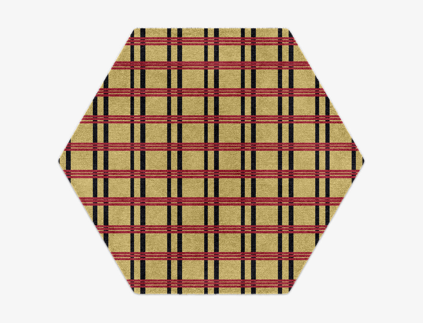 Zand Geometric Hexagon Hand Knotted Tibetan Wool Custom Rug by Rug Artisan