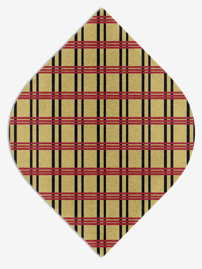 Zand Geometric Ogee Hand Knotted Tibetan Wool Custom Rug by Rug Artisan