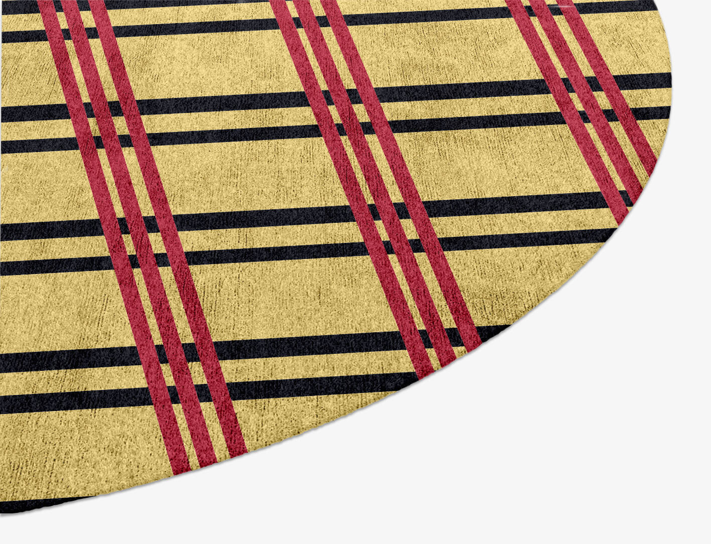Zand Geometric Oval Hand Knotted Bamboo Silk Custom Rug by Rug Artisan