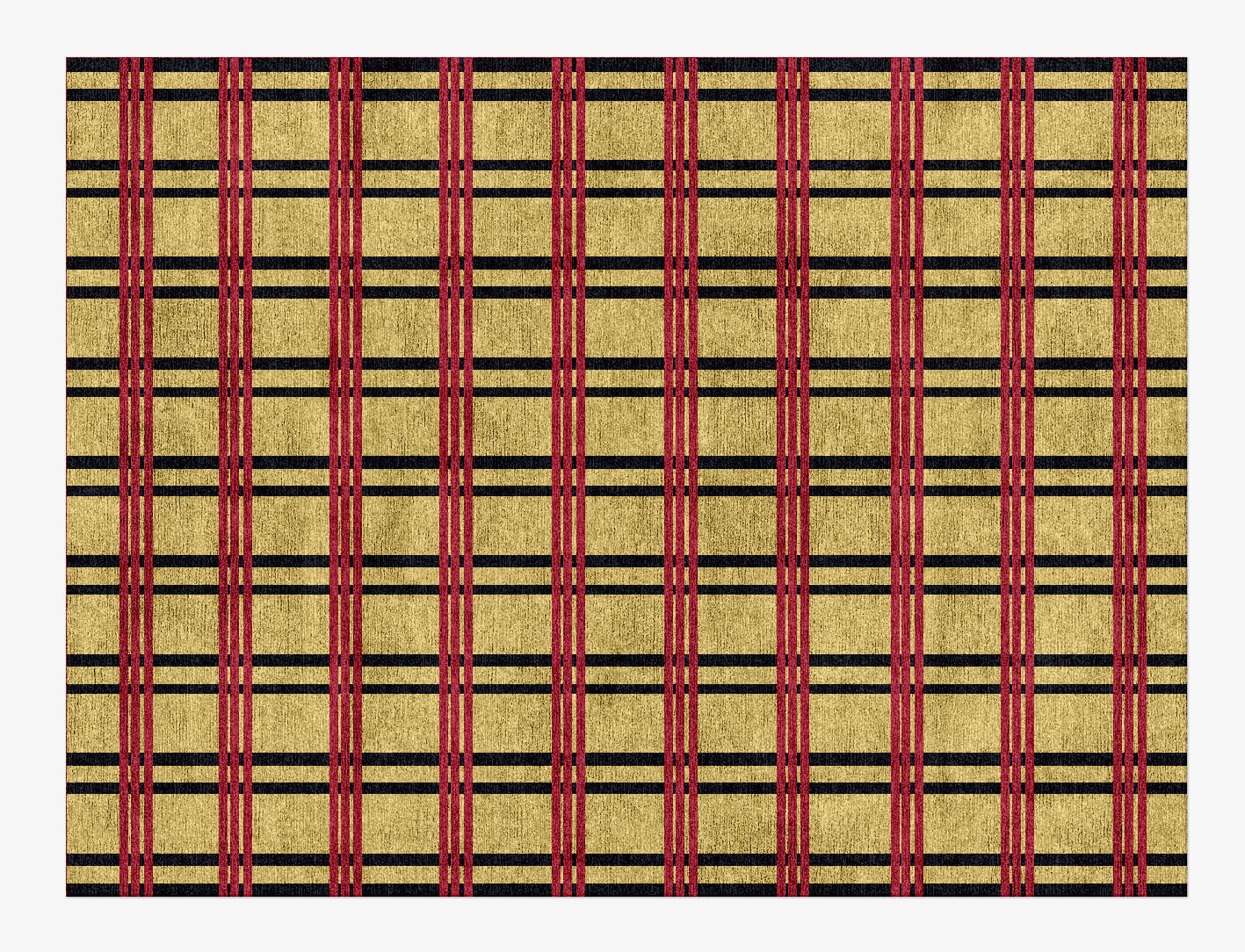 Zand Geometric Rectangle Hand Knotted Bamboo Silk Custom Rug by Rug Artisan