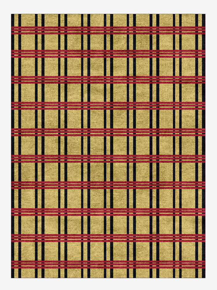 Zand Geometric Rectangle Hand Knotted Bamboo Silk Custom Rug by Rug Artisan