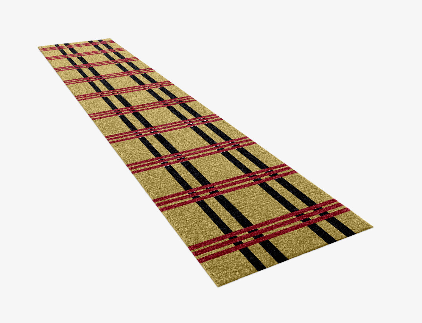 Zand Geometric Runner Hand Knotted Tibetan Wool Custom Rug by Rug Artisan