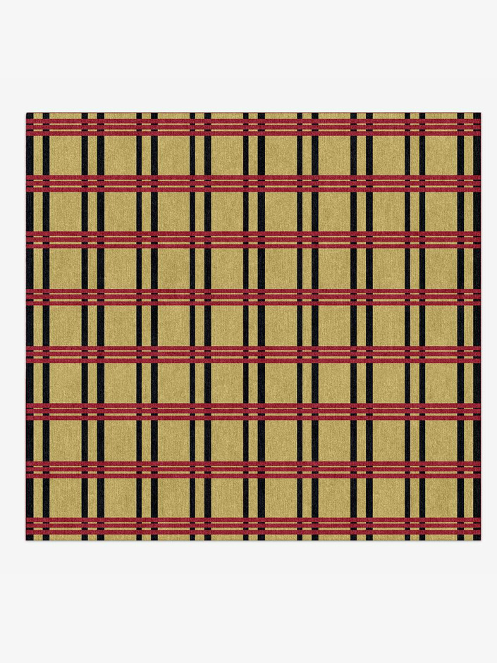 Zand Geometric Square Hand Knotted Tibetan Wool Custom Rug by Rug Artisan