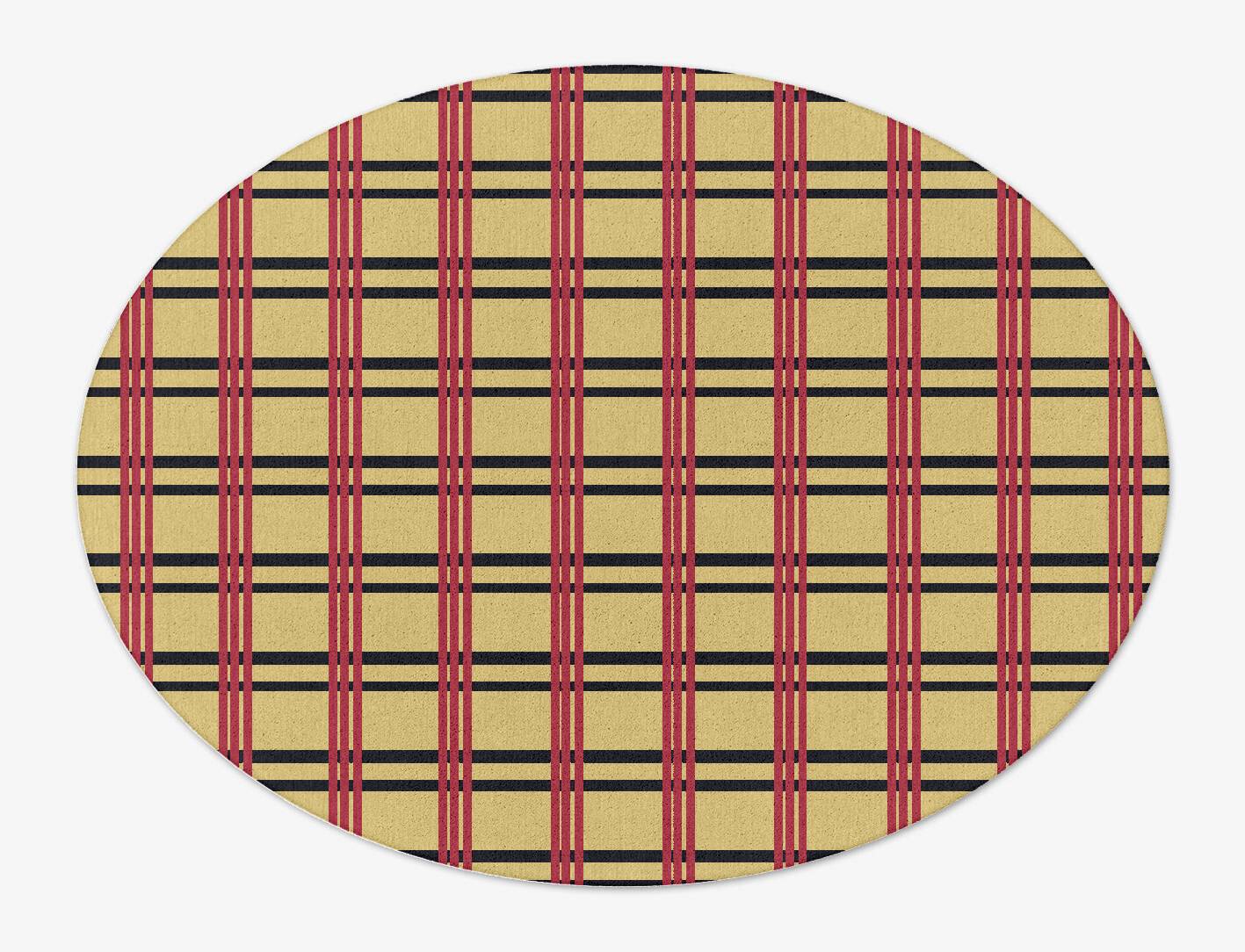 Zand Geometric Oval Hand Tufted Pure Wool Custom Rug by Rug Artisan